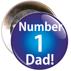 Number 1 Dad Badge