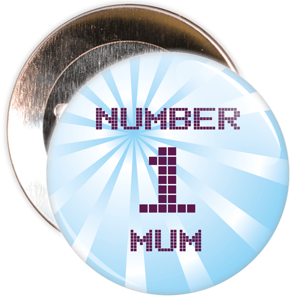 Number 1 Mum Mother's Day Badge