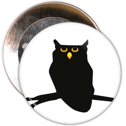Owl Halloween Badge