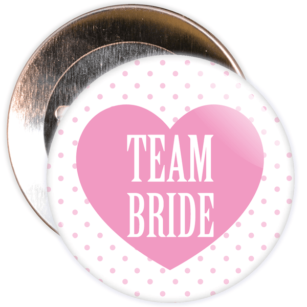 Pink Classy Team Bride Hen Party Badge