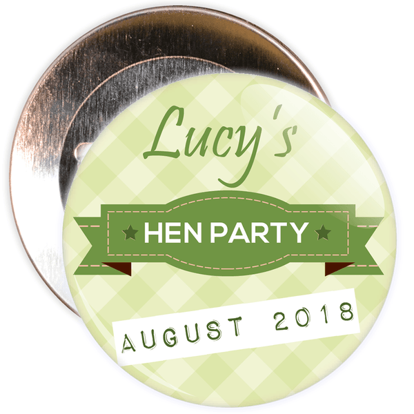 Customisable Classy Hen Party Badge