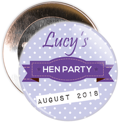 Customisable Classy Hen Party Badge