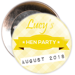 Customisable Classy Hen Party Badge