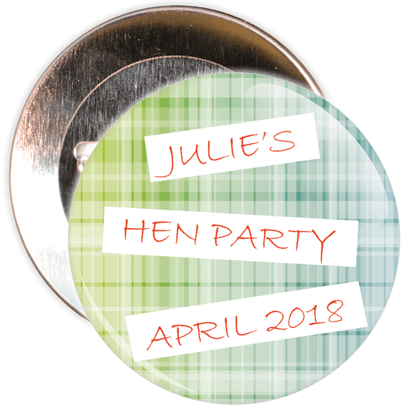 Customisable Classy Hen Party Badge