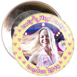 Customisable Hen Party Photo Badge
