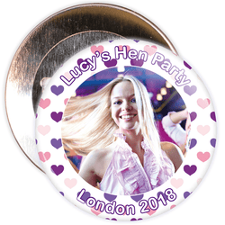 Customisable Hen Party Photo Badge