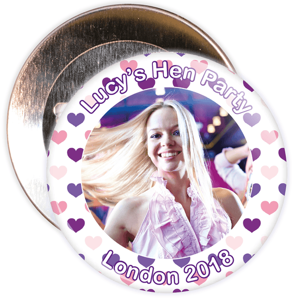 Customisable Hen Party Photo Badge