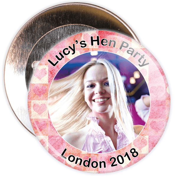 Customisable Hen Party Photo Badge