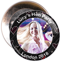 Customisable Hen Party Photo Badge