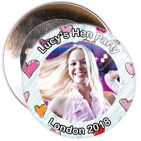 Customisable Hen Party Photo Badge