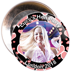 Customisable Hen Party Photo Badge