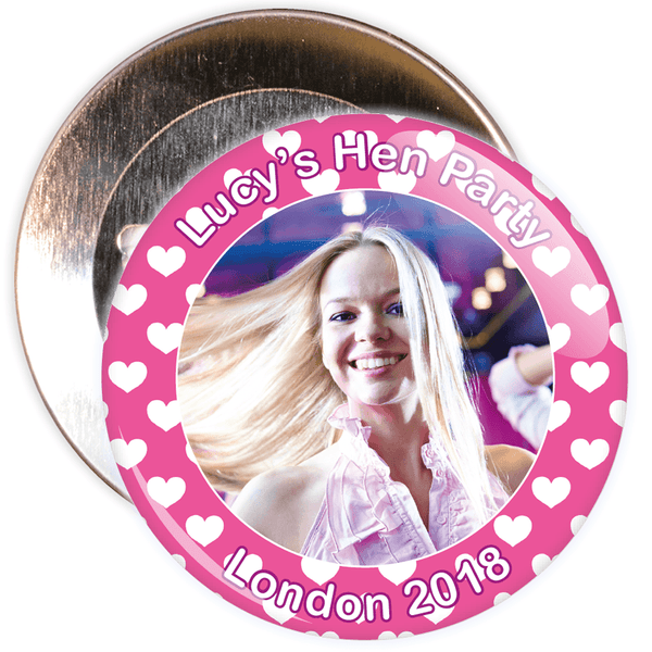 Customisable Hen Party Photo Badge