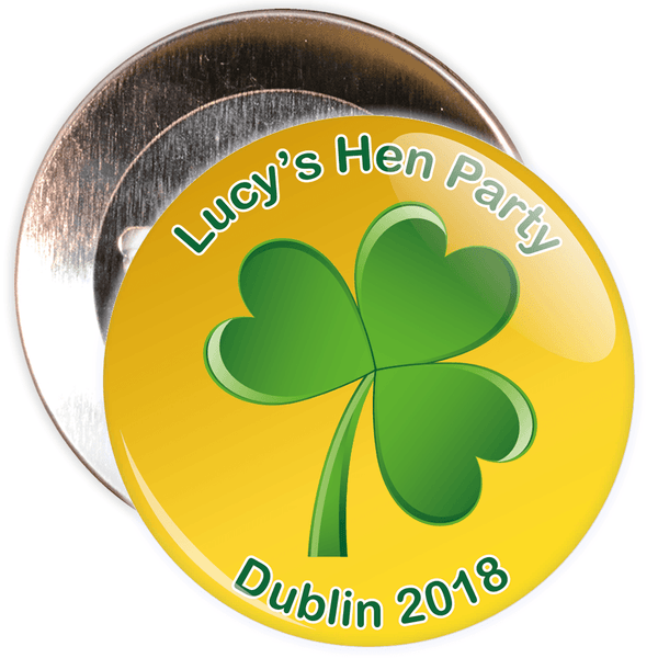 Customisable Irish Themed Hen Badge