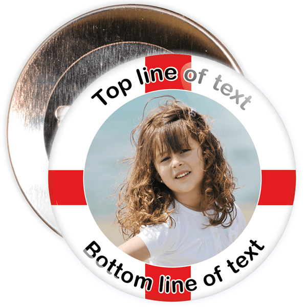 England Themed Photo Badge