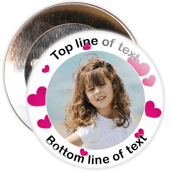 Heart Border Styled Photo Badge