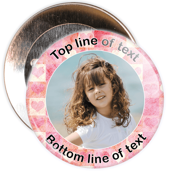 Heart Border Styled Photo Badge