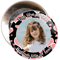 Heart Border Styled Photo Badge