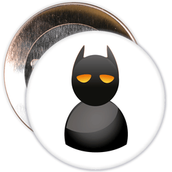 Scary Cartoon Halloween Badge