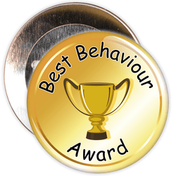 School Behaviour Award Badge (gold)