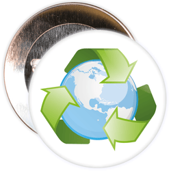 Recycle Globe Eco Badge