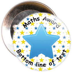 Customisable Maths Award Badge