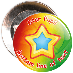 Customisable Star Pupil Badge