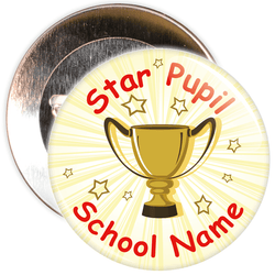 Customisable Star Pupil Badge