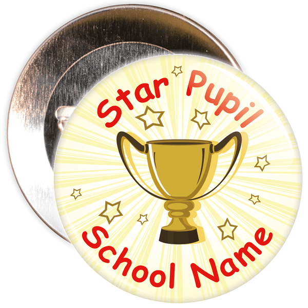 Customisable Star Pupil Badge