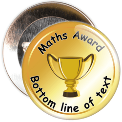 Customisable Maths Award Badge