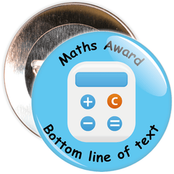 Customisable Maths Award Badge
