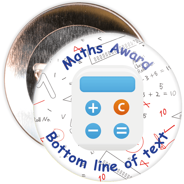 Customisable Maths Award Badge