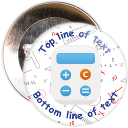 Customisable Maths School Badge