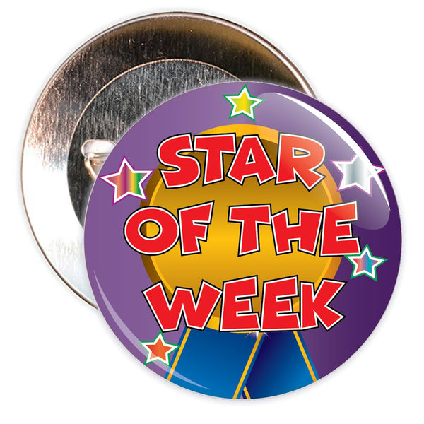 Purple Star of The Week Reward Badge
