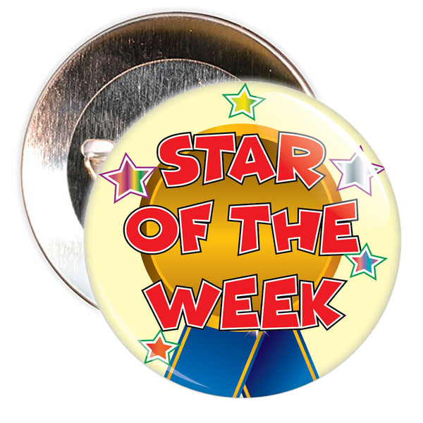 Yellow Star of The Week Reward Badge