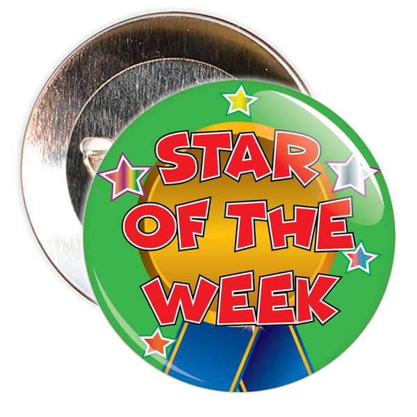 Green Star of The Week Reward Badge