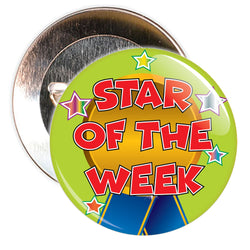 Green Star of The Week Reward Badge