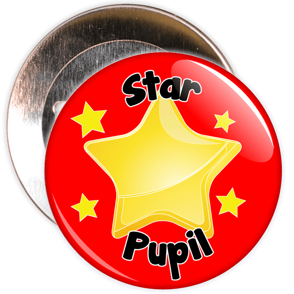 Star Pupil Badge (red)