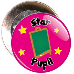 Star Pupil Badge (pink)