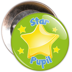 Star Pupil Badge (green)