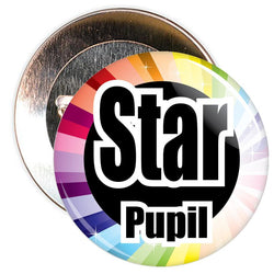 Colourful Star Pupil Badge