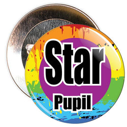 Colourful Star Pupil Badge