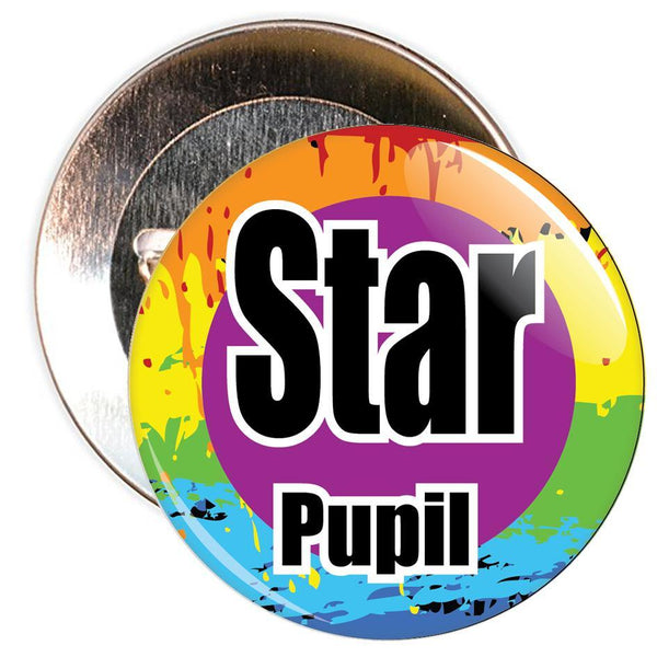 Colourful Star Pupil Badge