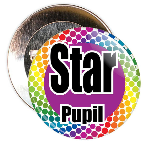Colourful Star Pupil Badge