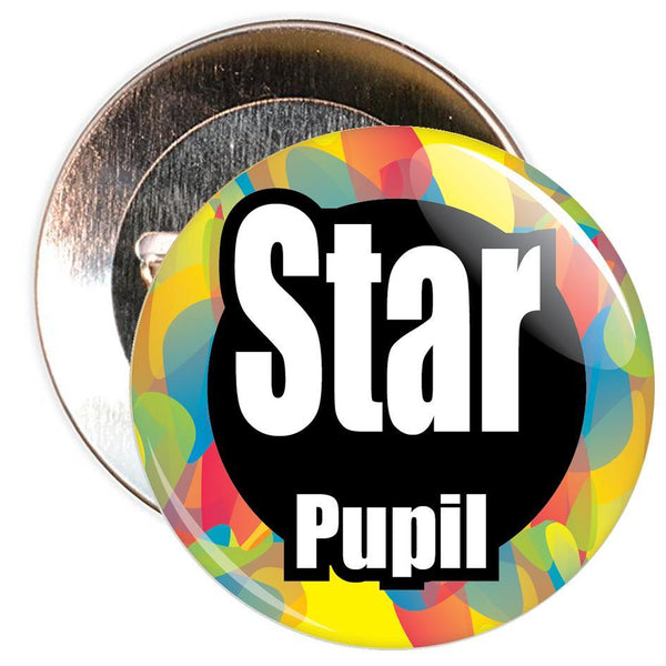 Colourful Star Pupil Badge