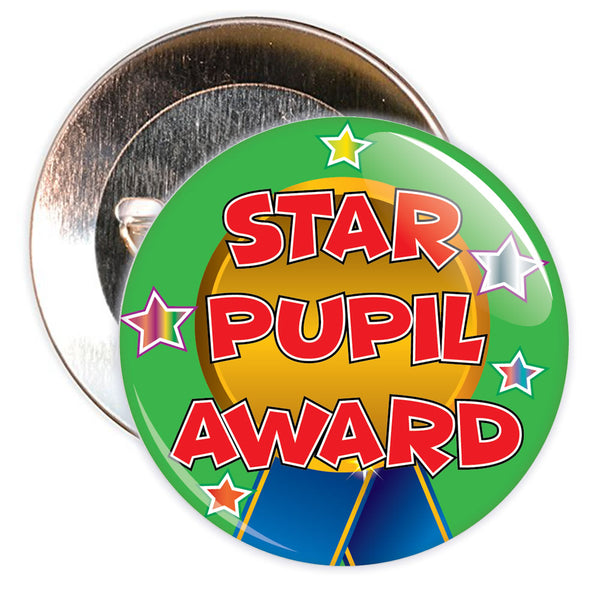 Green Star Pupil Award Reward Badge
