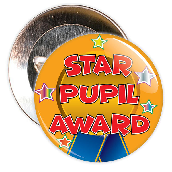 Orange Star Pupil Award Reward Badge