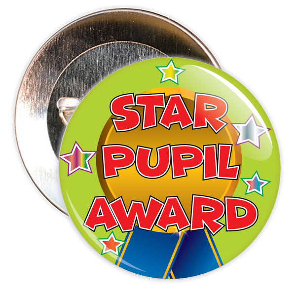Light Green Star Pupil Award Reward Badge