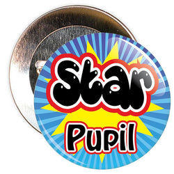Blue & Yellow Star Pupil Badge