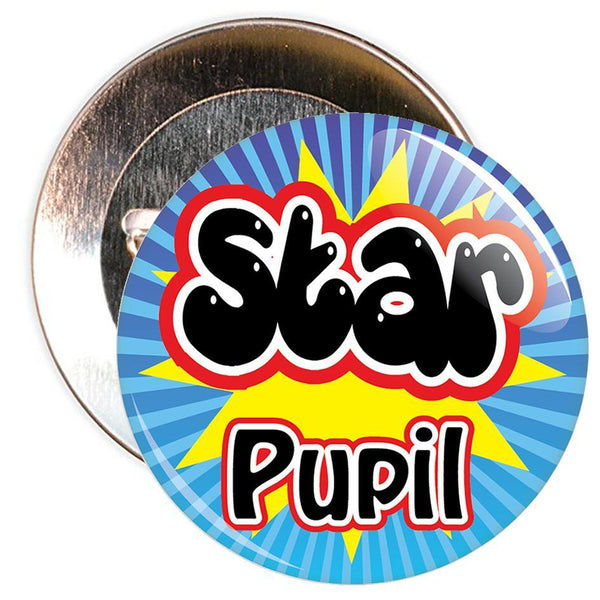 Blue & Yellow Star Pupil Badge