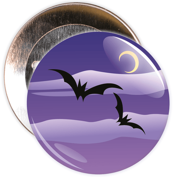 Spooky Bats Halloween Badge